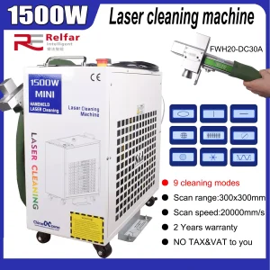 Macchina per la rimozione della ruggine laser Macchina per la pulizia laser a fibra manuale a doppio oscillante da 1500 W per metalli con macchie di sporco di olio di vernice antiruggine