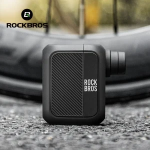 ROCKBROS Mini Pompa Elettrica 100PSI Gonfiatore Aria AV/FV Gonfiaggio Dei Pneumatici Tipo-C Ricarica Pompa da Bicicletta Portatile Accessori Bici da Strada