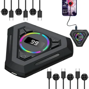 Clicker fisico a velocità regolabile con tapper automatico silenzioso con display digitale e luce RGB per giochi, acquisti, trasmissioni in diretta