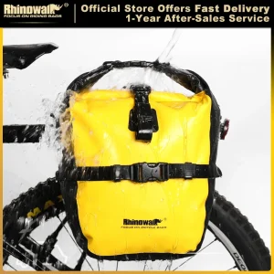 Rhinowalk 20L borsa per bicicletta borsa per bici portatile impermeabile borsa per bagagliaio grande borsa per il trasporto ciclismo viaggi ciclismo 1 pz o 2 pz