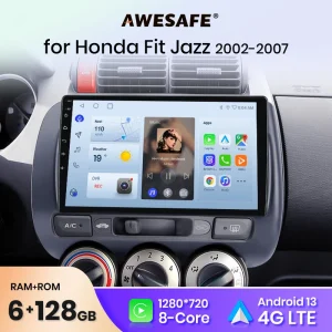AWESAFE PX9 Plus Autoradio Per Honda Fit Jazz 2002-2007 Wireless CarPlay Android Auto No 2 din 2din DVD