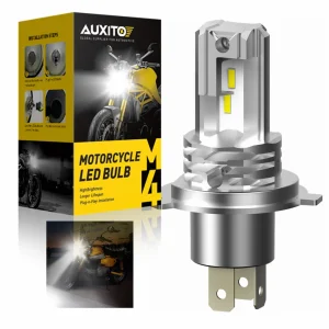 AUXITO H4 LED Lampadina per fari moto per Honda vtr firestorm cb 100 nc750x 6000K Hi/Lo Super Bright HB3 9005 H4 LED faro