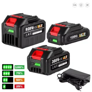 Batteria ricaricabile agli ioni di litio Yofidra 18-20V per trapano a batteria/sega/cacciavite/chiave/smerigliatrice angolare utensili elettrici senza spazzole