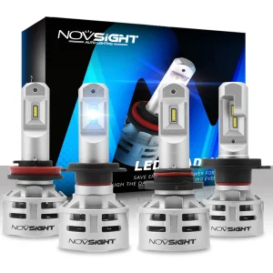 NOVSIGHT H7 LED H4 led H11 HB3 9005 HB4 9006 lampadine per fari a LED per auto 60W 10000LM fari per automobili fendinebbia 12V 24V
