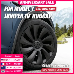 Copriruota Per Tesla Nuovo Modello Y 19 Pollici Juniper Coprimozzo Pneumatico Prestazioni Sostituzione Crossflow Cerchioni Completi I miei Accessori 2025