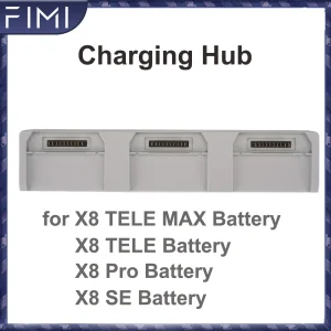 Hub di ricarica della batteria per FIMI X8 TELE MAX/ X8 TELE/ X8 PRO 2025/ X8 PRO/ X8 SE Series Hub di ricarica della batteria con ricarica bidirezionale