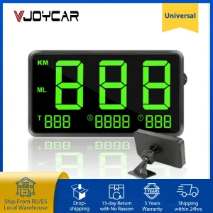 Vjoy Tachimetro GPS 4.5 “C80 Contachilometri velocità Chilometraggio Display HUD Allarme velocità digitale MPH KMH Display dell’altitudine Proiettore 3” C60s