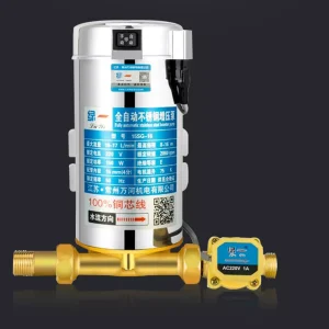 Pompa a pressione automatica Pompa scaldabagno da 100 W Pompa scaldabagno in acciaio inossidabile Pompa acqua autoadescante automatica per giardino garage domestico