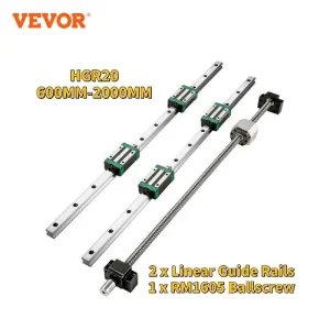 VEVOR Guida di Scorrimento Lineare HGR20-700mm per Kit CNC