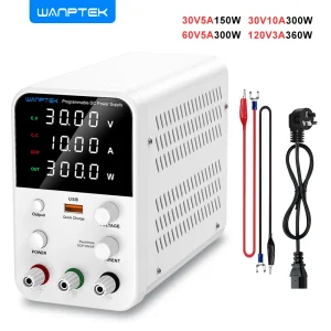 30V 10A 60V 5A DC Lab Power Supply Regolatore di alimentazione DC regolabile Alimentatore a commutazione Alimentatore da banco 220V/110V