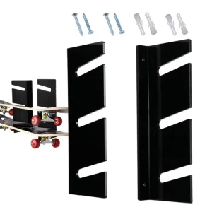 Organizzatore per skateboard Scaffale per snowboard Montaggio a parete Montaggio a parete Attrezzatura per il fitness per riporre snowboard in acrilico a 3 livelli