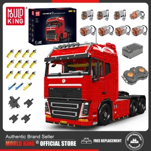 Stampo Re 19015 19015T Tecnico Auto Building Block di Controllo Remoto Trattore Camion Modello di Montaggio Giocattoli di Mattoni Per Bambini Regalo Di Natale