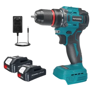 Trapano elettrico senza spazzole a 2 velocità da 10 mm Trapano avvitatore a batteria 60-100N.m Utensili elettrici portatili per batteria Makita 18V