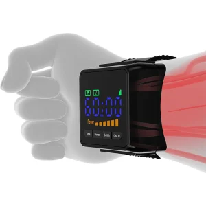 KTS Laser Watch Therapy 650nm orologio diabetico trattamento Laser a semiconduttore per rinite nasale saturata ad alta pressione sanguigna