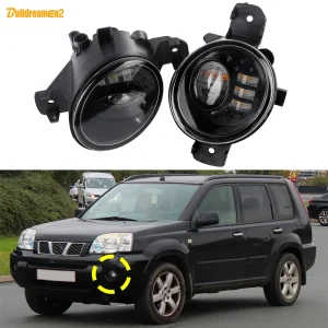 2 X Auto Destra + Sinistra LED Lente Fendinebbia Montaggio DRL Lampada di Guida 30W H11 Per Nissan X-Trail Xtrail T30 2003 2004 2005 2006 2007