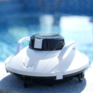 Robot Aspirapolvere per Piscina Cordless 5000mAh Elettrico Ricaricabile Robot Piscina Pulitori Automatico Senza Fili