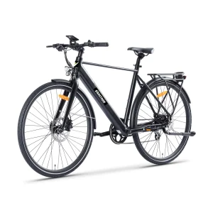 [EU Direct] Bici elettrica da 28 pollici, e-bike, city bike elettrica, batteria rimovibile da 10Ah, city bike con portapacchi per pendolari