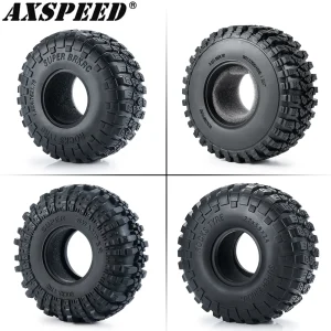AXSPEED 4PCS Pneumatici In Gomma 120/125/137/150mm per 1.9 2.2 Pneumatici Axial SCX10 Wraith D90 D110 TRX4 TRX6 1/10 RC Crawler Car