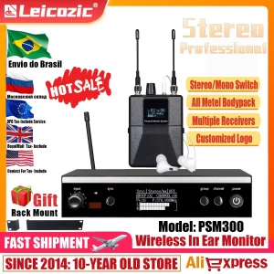 Leicozic 500Mhz Sistema di monitoraggio professionale PSM300 Stage Return Stereo Personal In Ear Monitor Wireless Pro Audio Equipment