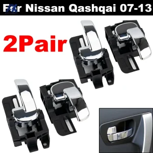 4x Porta Maniglia Interna Interno Chrome Sinistra Destra Per Nissan Qashqai J10 2007 2008 2009 2010 2011 2012 2013 80670JD00E 80671JD00E