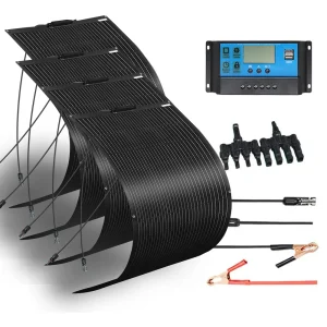 Solar Panel Pannello solare flessibile 12V Kit 120W 240W 360w 480W 600W 720W pannelli solari di energia rinnovabile Cavo regolatore di carica per batteria RV rimorchio barca cabina caravan camion