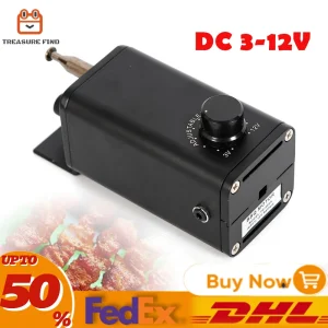 Kit motore per griglia per barbecue Motore per barbecue elettrico per girarrosto per barbecue portatile DC 3-12V 15W
