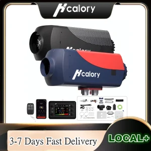 Hcalory 8KW Riscaldatore Diesel 12V 24V Riscaldatore d’aria Diesel con telecomando Bluetooth e Smart APP 10L Serbatoio carburante Riscaldatore di parcheggio per auto
