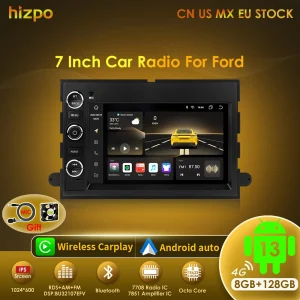 Hizpo Android 13 2 Din GPS Lettore Multimediale Per Ford 500 F150 Explorer Edge Escape Sport Lincoln Expedition Mustang Autoradio
