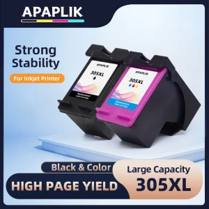 APAPLIK 305XL Sostituzione Per HP 305 Per HP 305 XL Cartuccia d’inchiostro Per HP DeskJet 2700 2710 2721 2722 4120 4110 4130 1210 6010