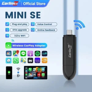 Nuovo CarlinKit Mini 5 SE Adattatore Carplay Wireless Per iPhone 5Ghz WiFi BT Veloce Stabile Connessione Per Spotify Waze Split Screen Box