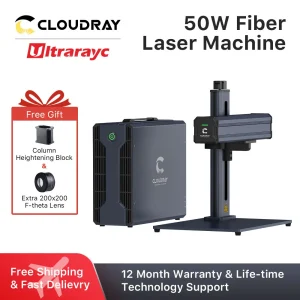 Macchina per Marcatura Laser a Fibra Cloudray 30W 50W 60W per Incisione su Acciaio Inox, Alluminio, Argento, Oro, Gioielli, Targhette per Animali