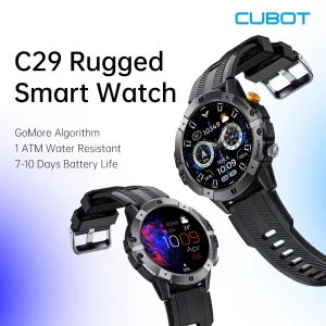 CUBOT C29 SmartWatch Orologio sportivo impermeabile da 1,52 pollici 1ATM per uomo Batteria da 410 mAh, chiamata Bluetooth, frequenza cardiaca e monitor sanitario 24 ore