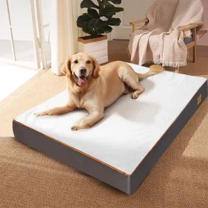 Letto per cani ML XL 2XL 3XL Cuscino per letto ortopedico impermeabile per animali domestici per cucciole per cani da interno con copertura lavabile