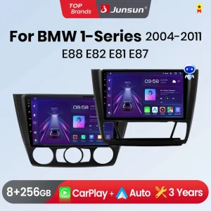 Junsun Wireless CarPlay Android Auto Car Radio per BMW serie 1 serie 1 E87 E81 E82 E88 2004-2011 GPS Multimedia 2 din Systems