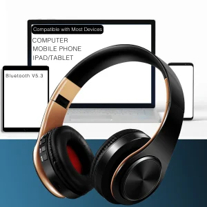 AYVVPII Cuffie Bluetooth con lettore lossless con microfono Cuffie stereo wireless Musica per Iphone Samsung Xiaomi mp3 Sport