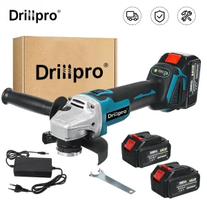 Drillpro 125MM M14 Macchina da taglio per smerigliatrice angolare elettrica senza spazzole con utensile elettrico a batteria agli ioni di litio per batteria Makita 18V