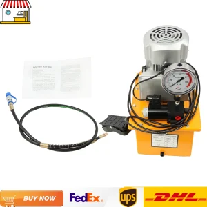 Pompa idraulica azionata elettrica da 10.000 PSI 7L |   Pompa idraulica con valvola manuale a semplice effetto