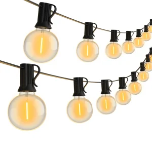 Luce della stringa del LED G40 LED Ghirlanda Luce del festone IP45 Patio Fata Stringa per giardino esterno Matrimonio Patry Decorate9M 14M 15M 18M