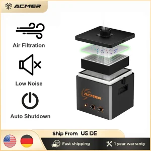 ACMER AP220 Purificatore di fumo Purificazione Cleaner Elemento filtrante a strati ad alta efficienza Estrattore di fumi di fumo con incisore laser