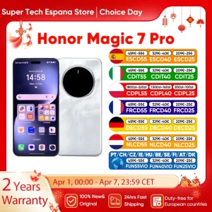 Originale Honor Magic 7 Pro Smartphone Snapdragon 8 Elite Android 15.0 Dual Sim 6.8 “OLED 120HZ 100W fotocamera da 200mp a ricarica rapida