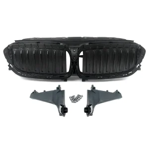 Otturatore d’aria attivo con griglia radiatore anteriore superiore 51747497279   Per BMW Serie 5 G30 G31 G38 2017-2020 Paraurti anteriore Decorazione automatica Griglia