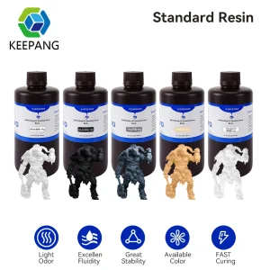 KEEPANG 5/10KG 405nm Resina standard UV per stampanti 3D Resina Materiale in resina per stampa LCD lavabile ad acqua ad alta precisione per foto