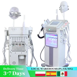 12 in 1 Hydro Machine Getto d’acqua Aqua Peeling Pulizia profonda H2O2 Piccola macchina per bolle Cura del viso Dispositivo per il ringiovanimento della pelle di sollevamento