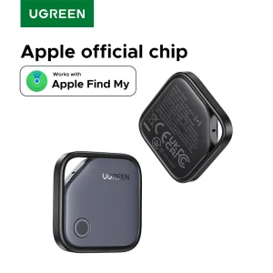 UGREEN Localizzatore Bluetooth intelligente, Localizzatore chiavi Localizzatore di oggetti SmartTag Fino a 2 anni Batteria Localizzatore telefono per Apple Trova mio (solo IOS)