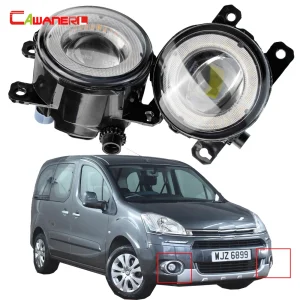 2 X Car LED fendinebbia Angel Eye DRL luce di marcia diurna 30W 8000LM 12V per Citroen Berlingo B9 2012 2013 2014 2015