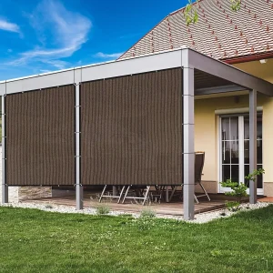Ombra panno 90% tessuto parasole Privacy schermo ombra copertura con occhielli Patio baldacchino ombra rete per giardino Pergola esterna
