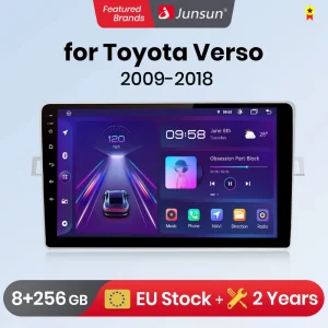 Junsun CarPlay autoradio Android per Toyota Verso R20 2009 2011 – 2018 GPS smart Multimedia autoradio