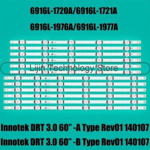 Striscia LED Per innotek DRT 3.0 60 pollici AB 60LB5620 60LB5900 60GB580V 60LB6000B 60LF6090 60LB6100 60LB6300 60LB6500 60GB6500