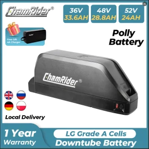 Chamrider Polly 48V 30AH Ebike Batteria Downtube 52V Batteria Elettrica BMS Originale 21700 Batteria Al Litio Lon 1000W 18650 Cellulare