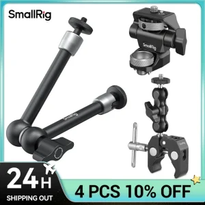 SmallRig Supporto per monitor per fotocamera regolabile per fotocamera DSLR Supporto per monitor regolabile girevole e inclinabile con supporto in stile ARRI 2903
